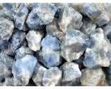 Blue Calcite Rough Stones from Mexico - Premium Grade - Large – 1.75” to 2.75” Average
