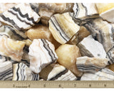 Raw Zebra Calcite Rough Stones from Mexico