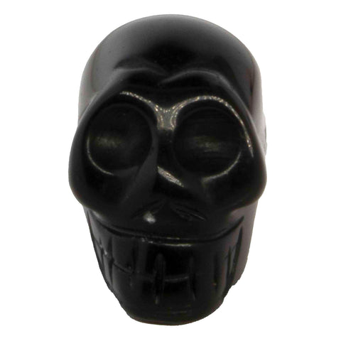 1 pc. of Black Tourmaline Carved Skull Figurine