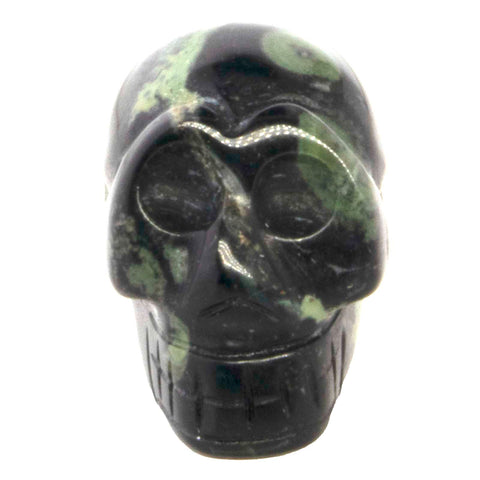 1 pc. of Kambaba Jasper (Crocodile Jasper) Carved Skull Figurine