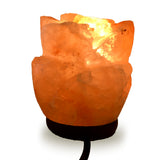 Natural Himalayan Rose Shaped Salt Lamp - 6"