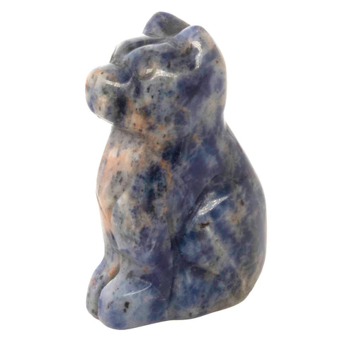 1 pc. of Sodalite Carved Dog Figurine