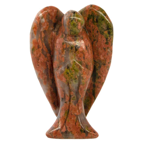 1 pc. of Unakite Carved Angel Figurine