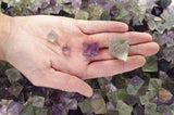 Natural Unpolished Fluorite Octahedron Crystals from China